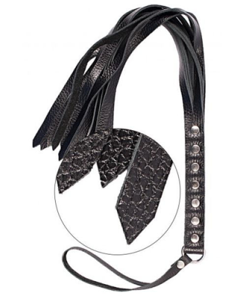 Флогер натуральна шкіра Leather Floger, Black