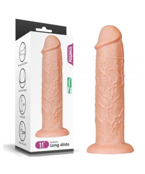 Реалістичний фалоімітатор Ділдо на присосці 11 King-sized Dildo Flesh
