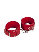 Окови Leather Dominant Leg Cuffs, Red