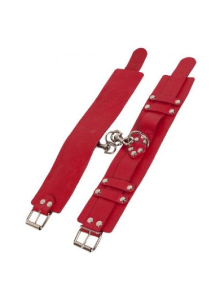 Окови Leather Dominant Leg Cuffs, Red