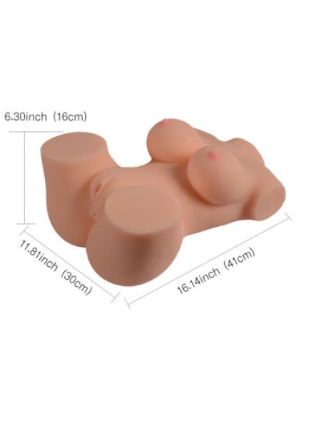 Реалістичне тіло торс Anica Solid Silicone Sexy Doll L анус-вагіна без вібрації тілесний
