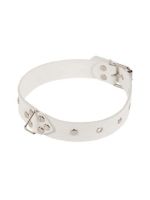 Нашийник Leather Restraints Collar, White