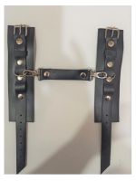 Преміум наручники із натуральної шкіри Soft Skin BDSM Desire чорний