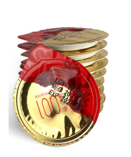Презервативи OLO RedGold із продовжуючим ефектом (по 1шт)