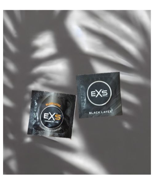 Презервативи EXS Black Latex Condoms (по 1шт) (упаковка може відрізнятися кольором та малюнком)