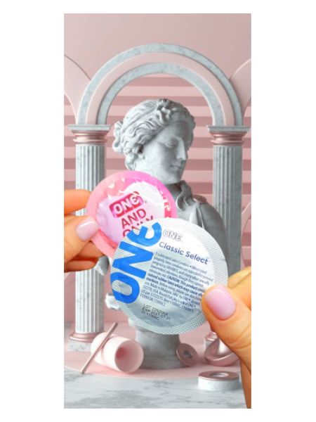 Презервативи ONE Classic Select (класичні) (по 1шт) (упаковка може відрізнятися кольором та малюнком)