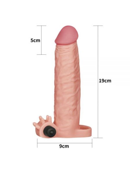 Насадка з вібрацією Add 2" Vibrating Penis Sleeve, Flesh