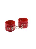 Наручники Leather Rastraints Hand Cuffs, Red