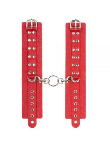 Наручники Leather Rastraints Hand Cuffs, Red