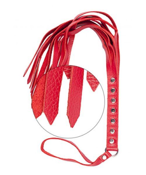 Флогер натуральна шкіра Leather Floger, Red