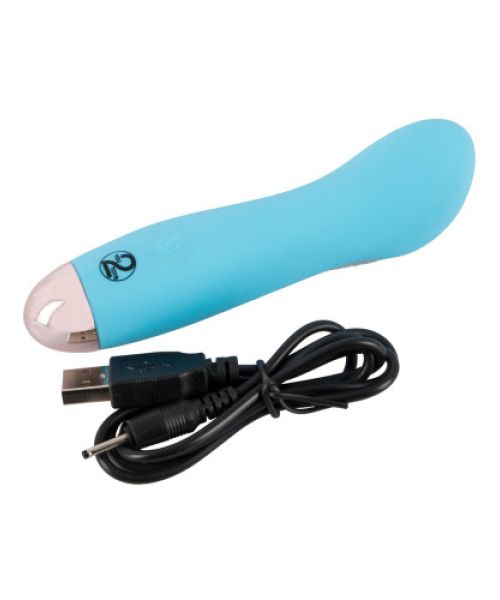 Синій міні вібромасажер Cuties Mini Vibrator з 7 різними вібраційними режимами