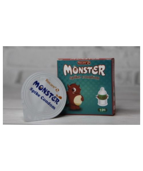 Презерватив Recare MONSTER Green+Red Wink (1шт)