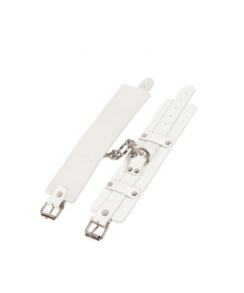 Окови Leather Dominant Leg Cuffs, White