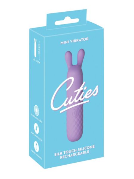 Міні-кліторальний вібратор з м'якими віброушками Cuties