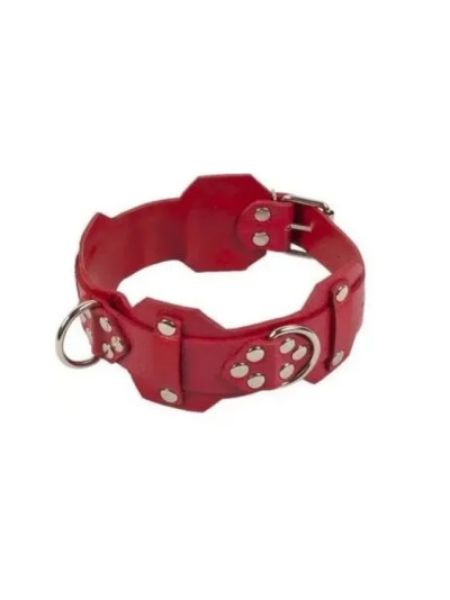 Нашийник VIP Leather Collar, RED