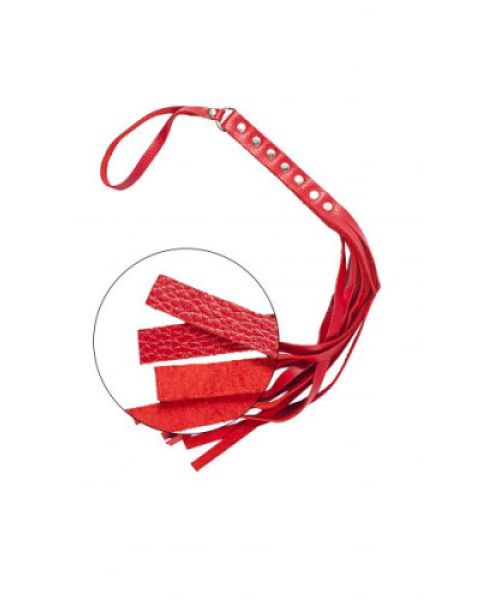 Флогер S&M Fancy Leather Flower, Red