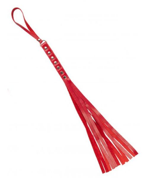 Флогер S&M Fancy Leather Flower, Red