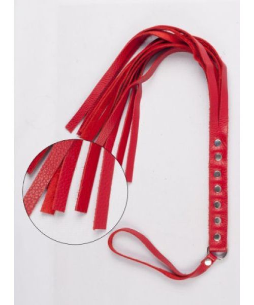 Флогер S&M Fancy Leather Flower, Red