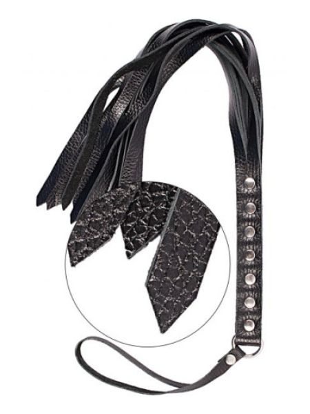 Флогер натуральна шкіра Leather Floger, Black