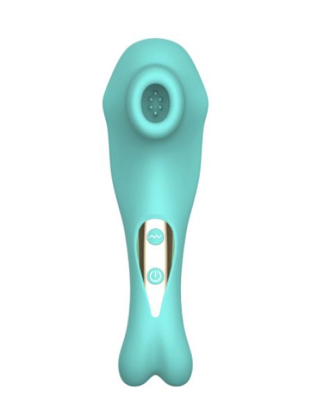 Вакуумний стимулятор клітора Suction Bunny колір бірюзовий