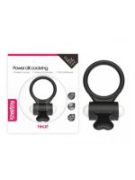 Ерекційне віброкільце Power Clit Cockring, Black
