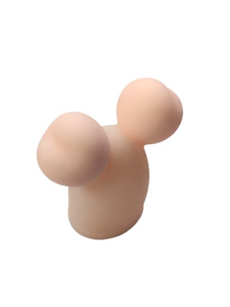 Насадка на вібратор "MICKEY", пудровий колір