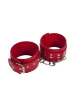 Окови Leather Restraints Leg Cuffs, Red