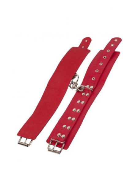 Окови Leather Restraints Leg Cuffs, Red