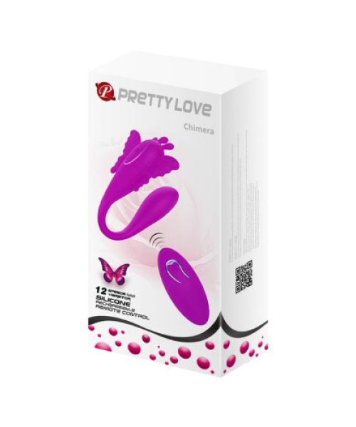 Вібромасажер для пар серії Pretty Love - CHIMERA 12 FUNCTIONS