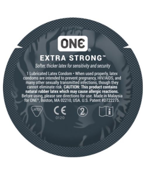 Презервативи ONE Extra Strong (міцні) (по 1 шт) (упаковка може відрізнятися кольором та малюнком)