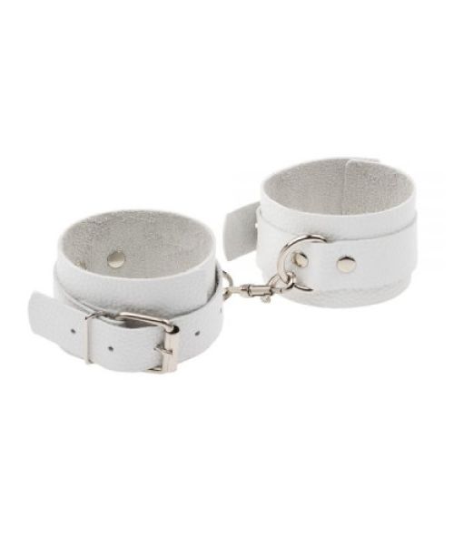Наручники Leather Standart Hand Cuffs, White