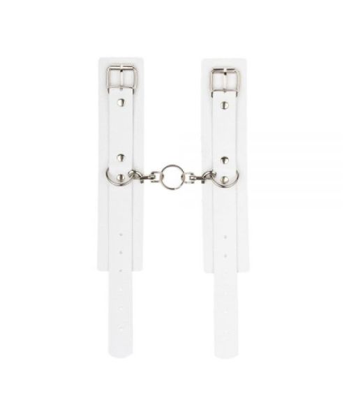Наручники Leather Standart Hand Cuffs, White