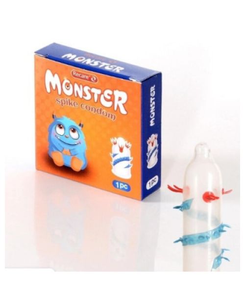 Презерватив Recare MONSTER Red+Blue Zib (1шт)
