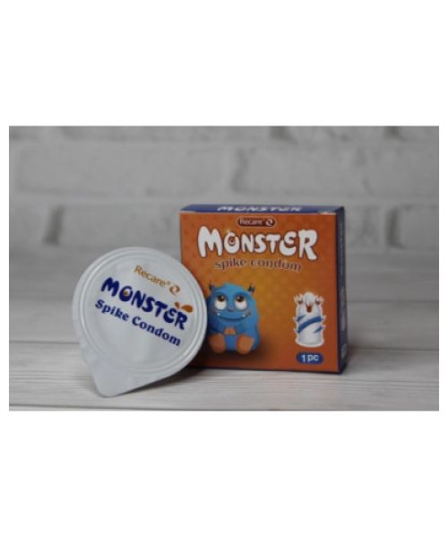 Презерватив Recare MONSTER Red+Blue Zib (1шт)