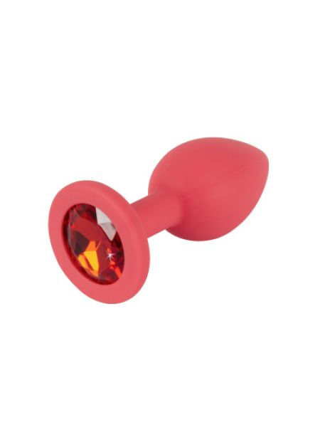 Анальна пробка - Colorful Joy Jewel Red Plug Small