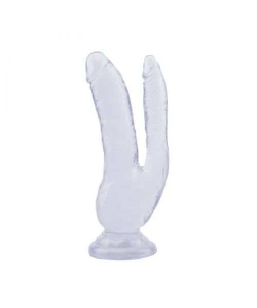 Подвійний фалоімітатор 8.0 Inch Dildo, Clear