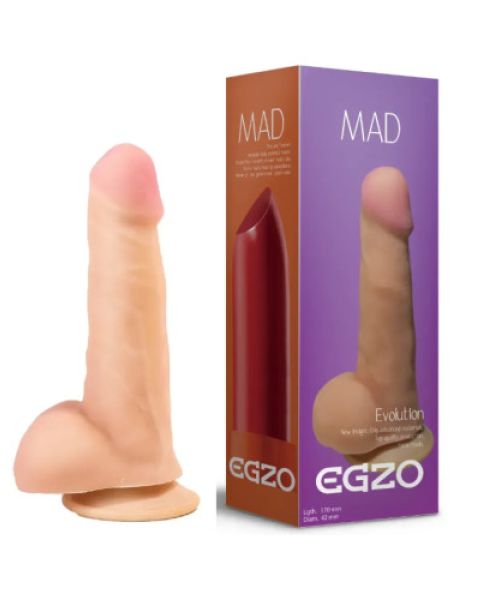 Фалоімітатор EGZO Ciberskin DS006 (17 см х 4,2 см)
