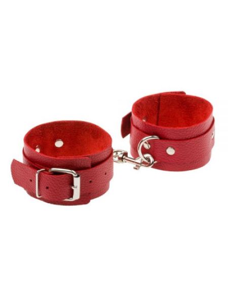 Окови Leather Standart Leg Cuffs, Red