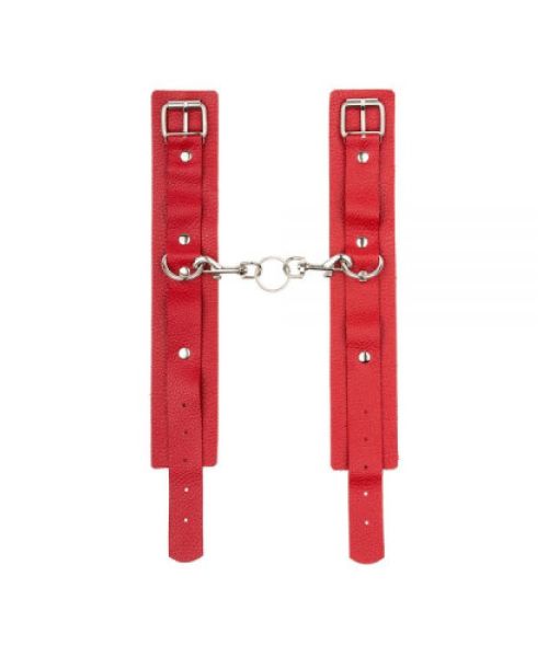 Окови Leather Standart Leg Cuffs, Red