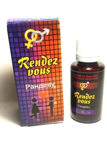 Краплі збудливі для жінок, жіночий збудник Rendez vous (Рандеву) 1 шт
