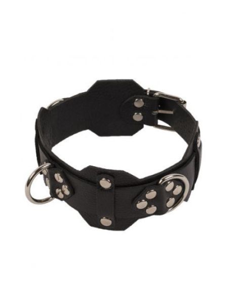 Нашийник VIP Leather Collar, Black