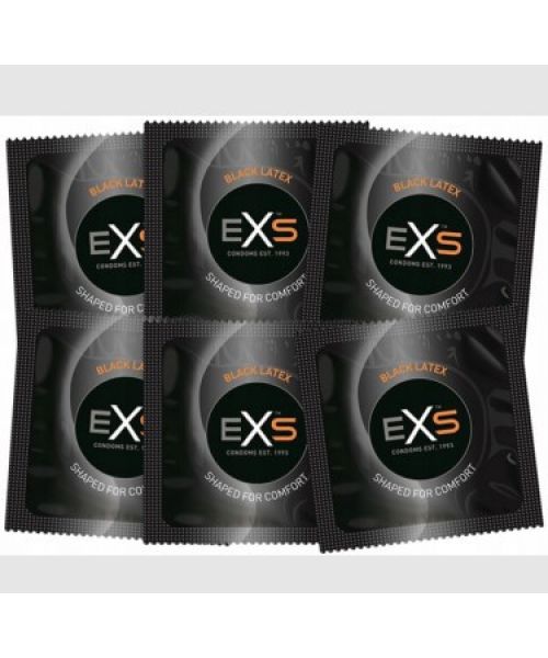 Презервативи EXS Black Latex Condoms (по 1шт) (упаковка може відрізнятися кольором та малюнком)