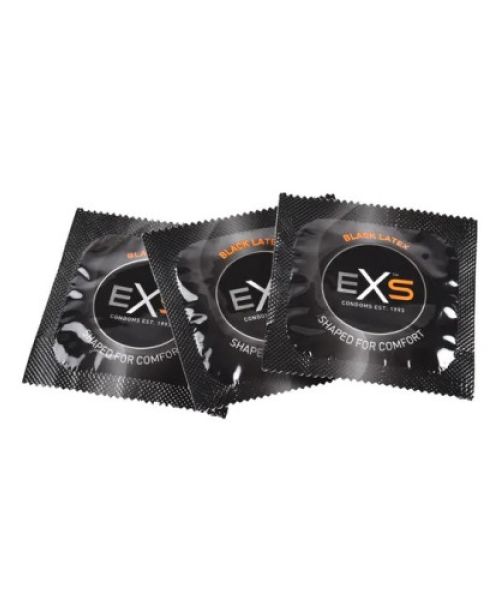 Презервативи EXS Black Latex Condoms (по 1шт) (упаковка може відрізнятися кольором та малюнком)