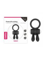 Ерекційне віброкільце Power Clit Cockring, Black