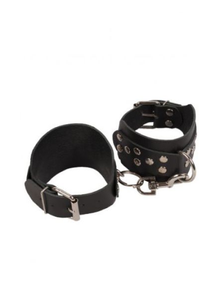 Окови Leather Leg Cuffs, Black