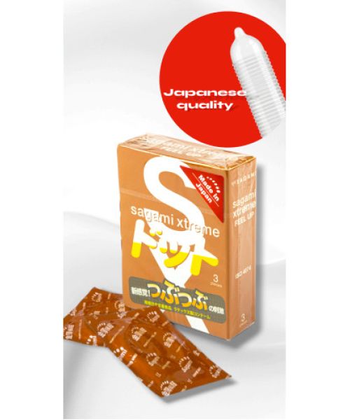Презервативи Sagami Xtreme Dots Type Feel Up (3шт)