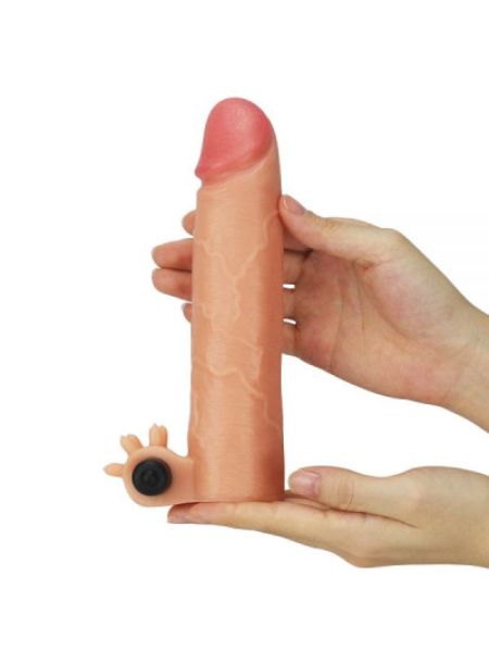 Насадка з вібрацією Add 2" Vibrating Silicone Extender, Flesh
