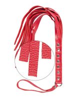 Флогер S&M Fancy Leather Flower, Red