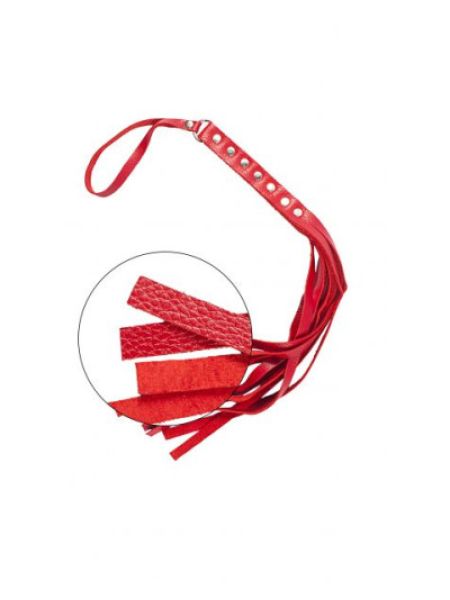 Флогер S&M Fancy Leather Flower, Red