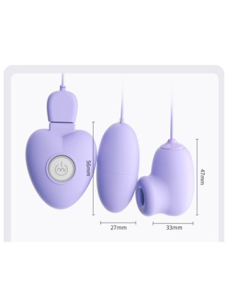 Секс масажери "Flirting vibrator", колір фіолетовий, 10 режимів вібрації